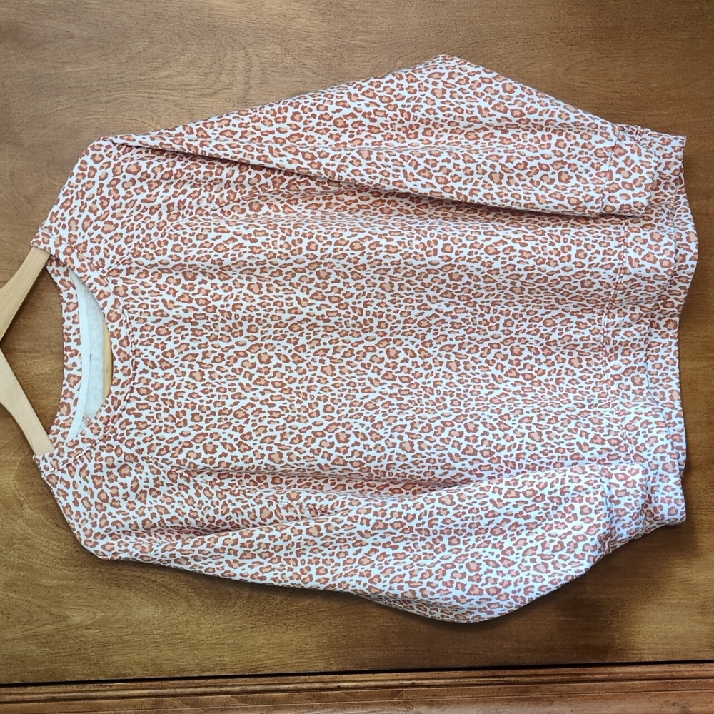 Lou & Grey Animal Print Sweatshirt Size S